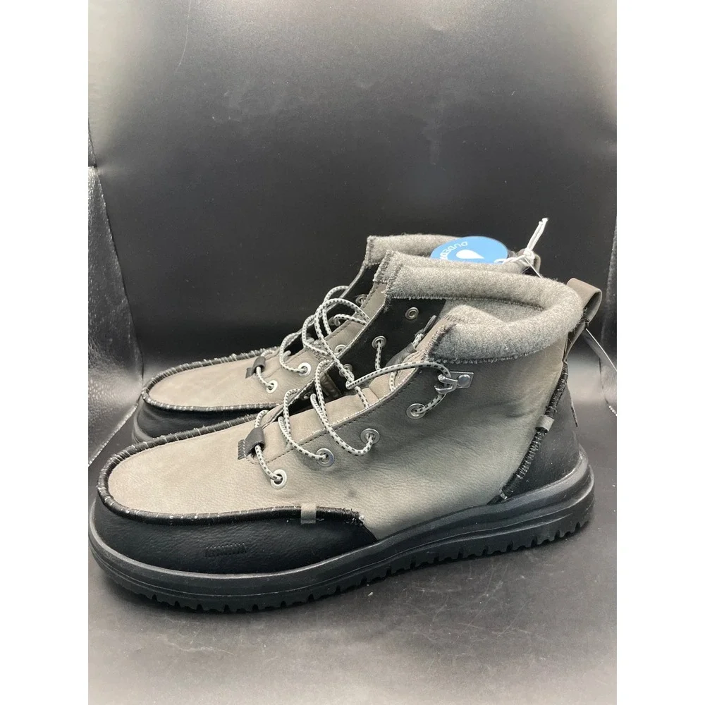 Hey Dude Bradley Classic Tumbled Granite Grey Multi Boots 44327-1VT Mens 10